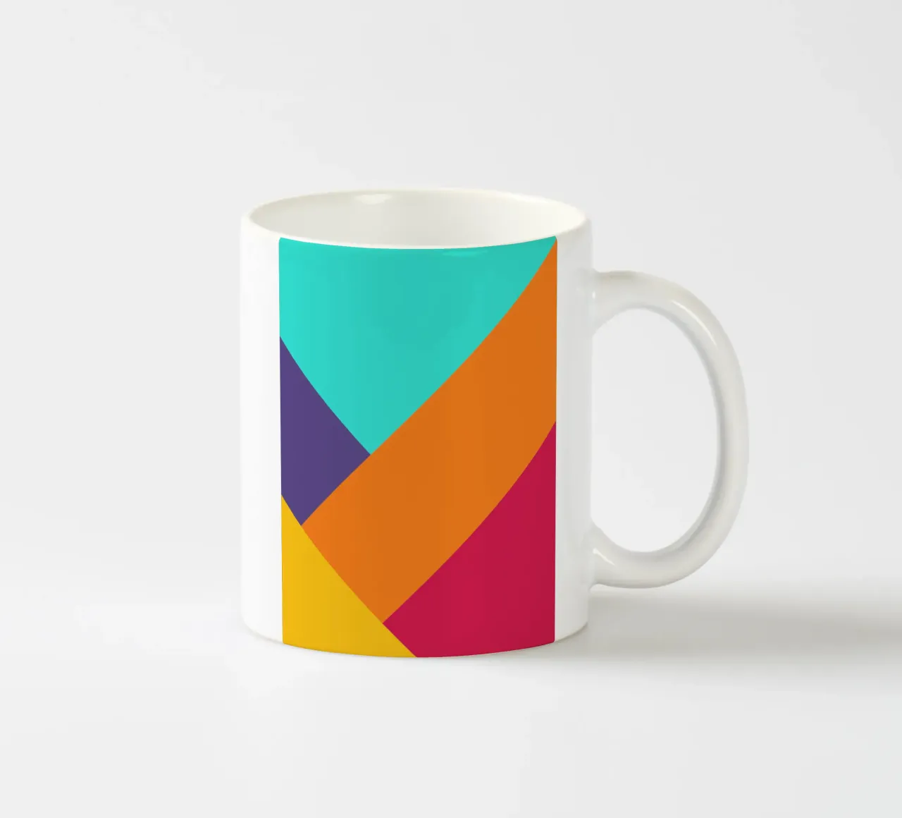 Overlay shape abstract vibrant mug en céramique de galihstudio