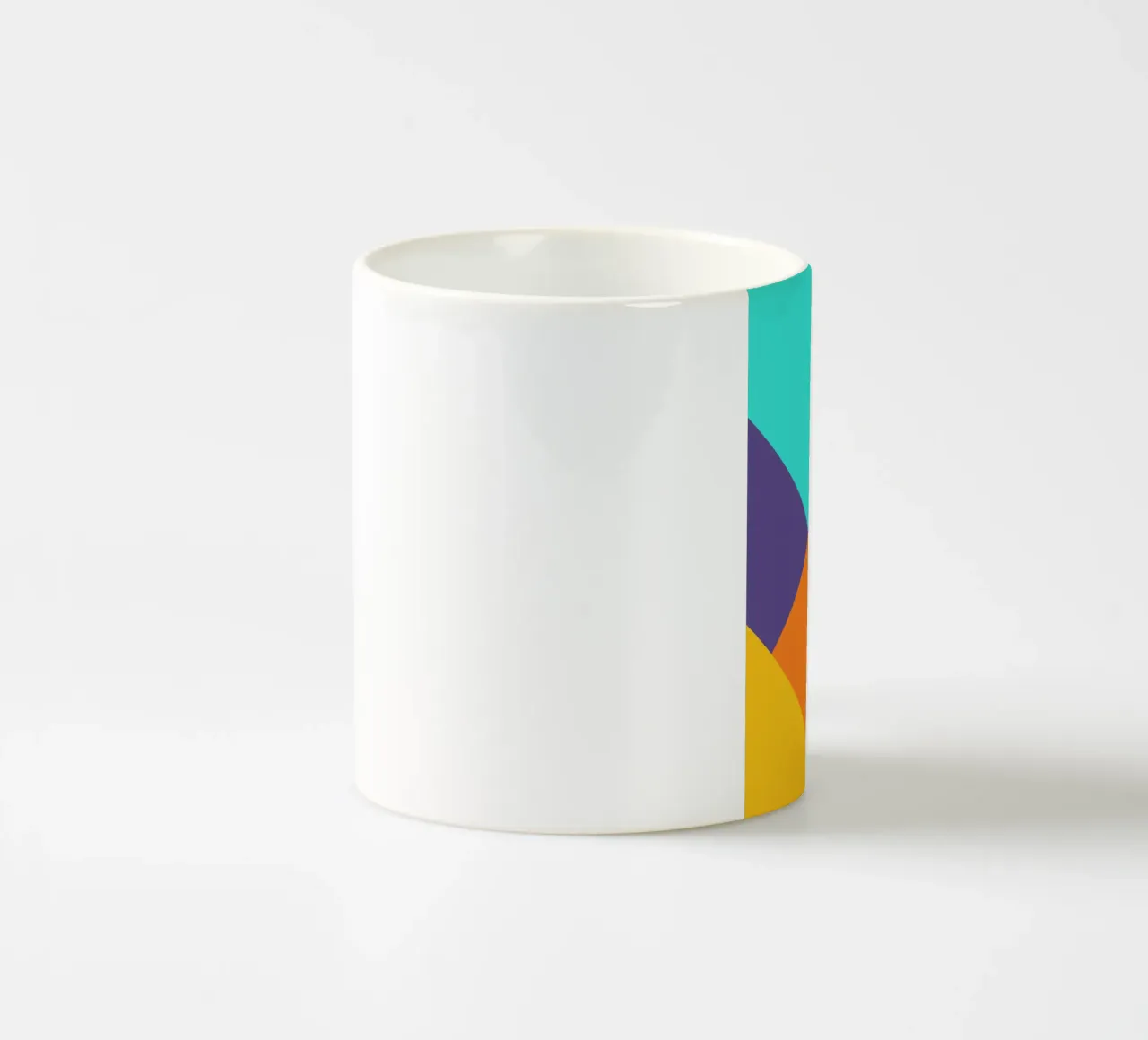 Overlay shape abstract vibrant mug en céramique de galihstudio