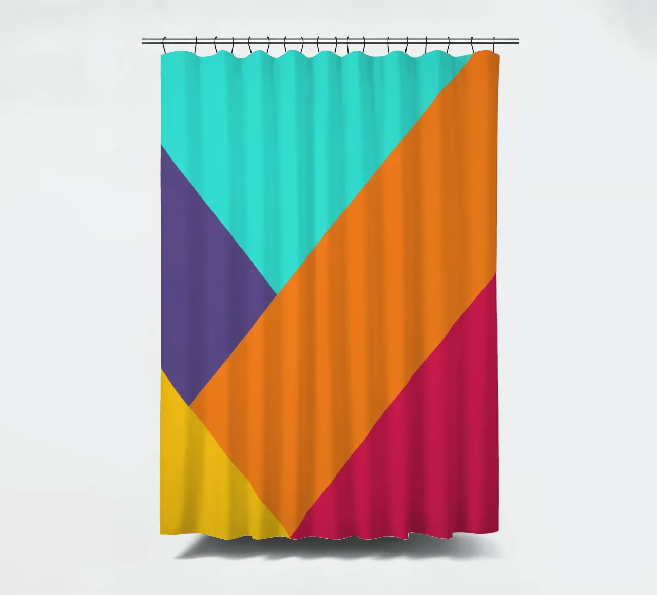 Overlay shape abstract vibrant tenda da doccia da galihstudio