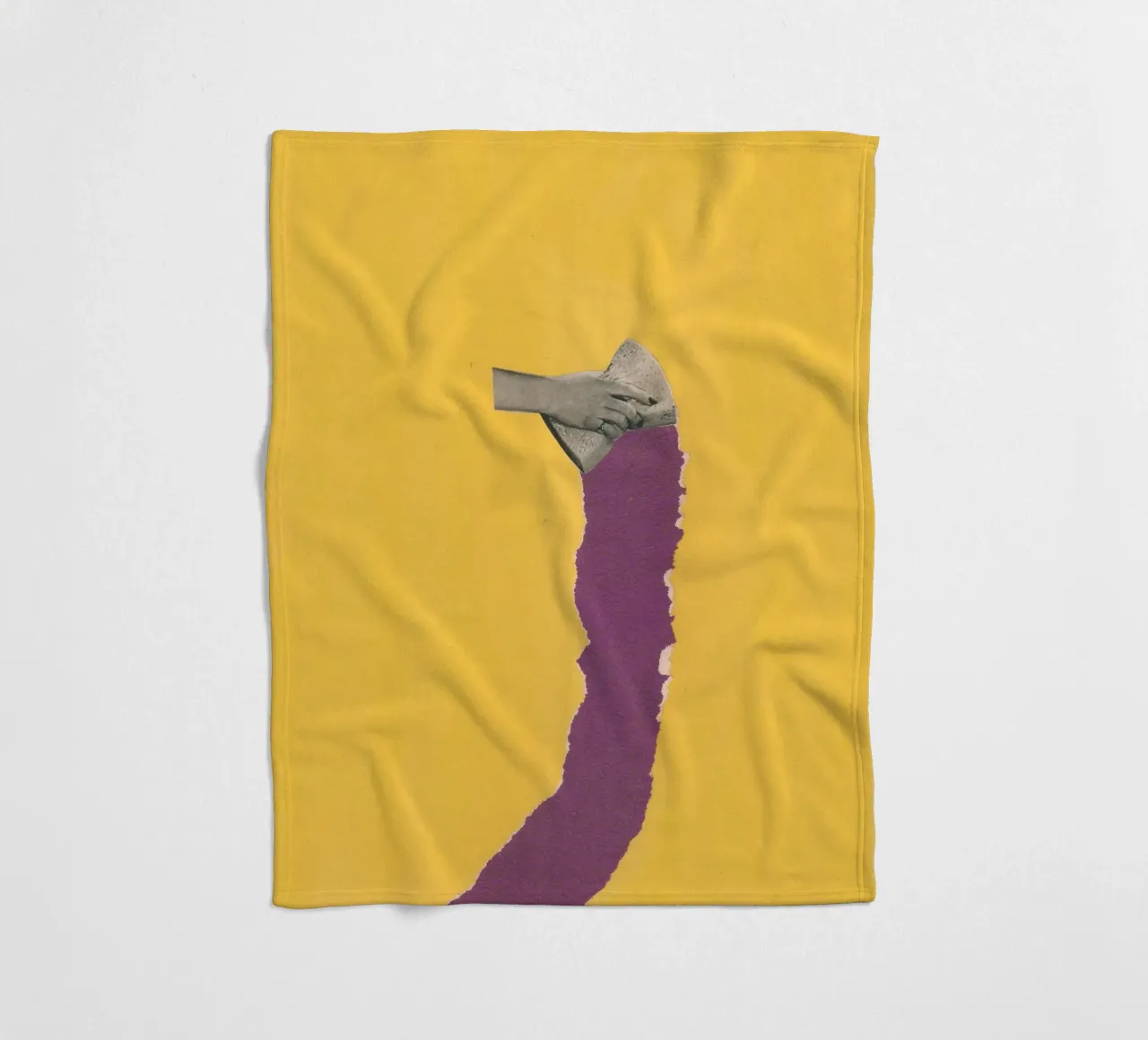 Sponge Torn Fleecedecke von Carlos Quitério