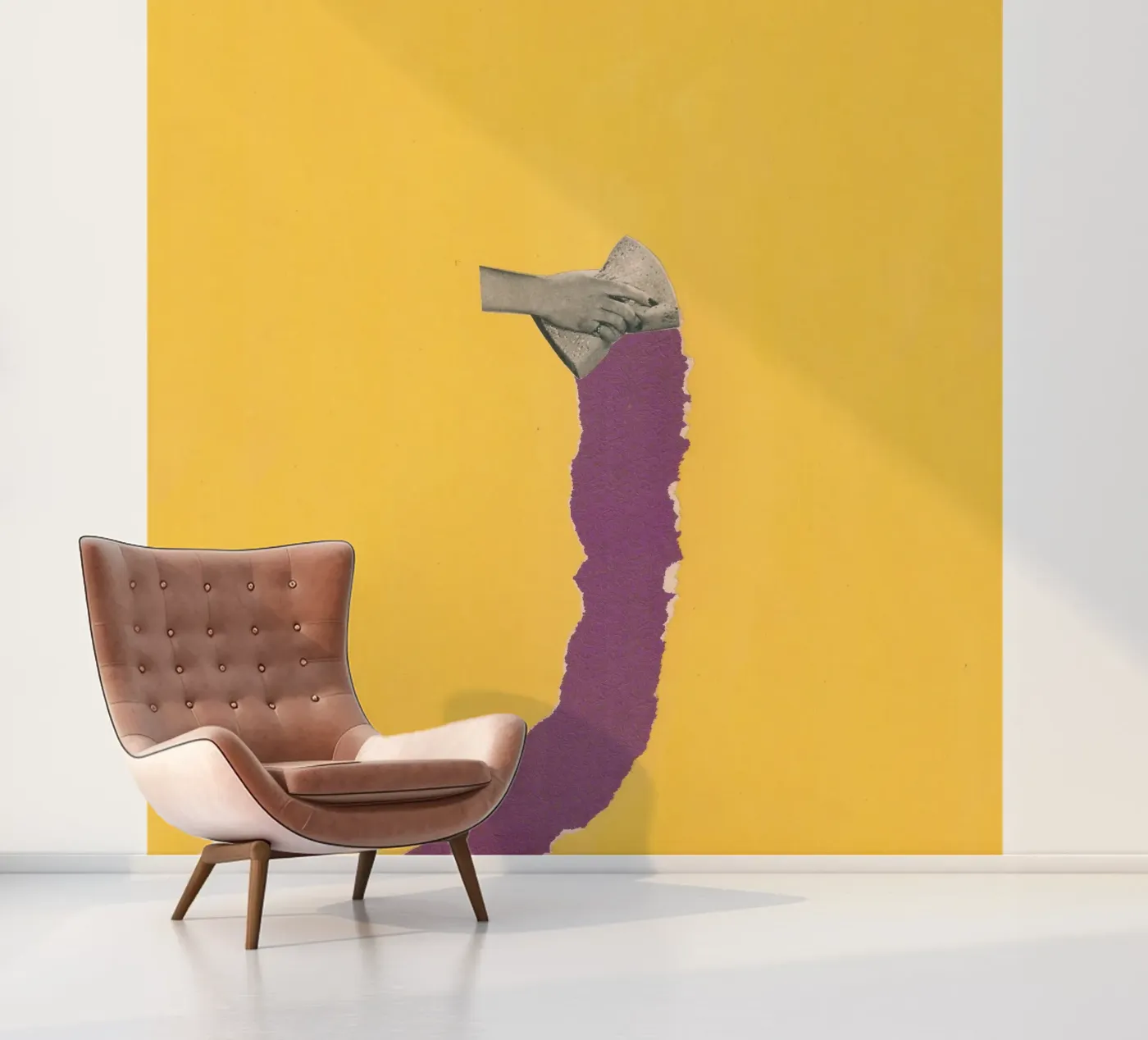 Sponge Torn fotobehang van Carlos Quitério