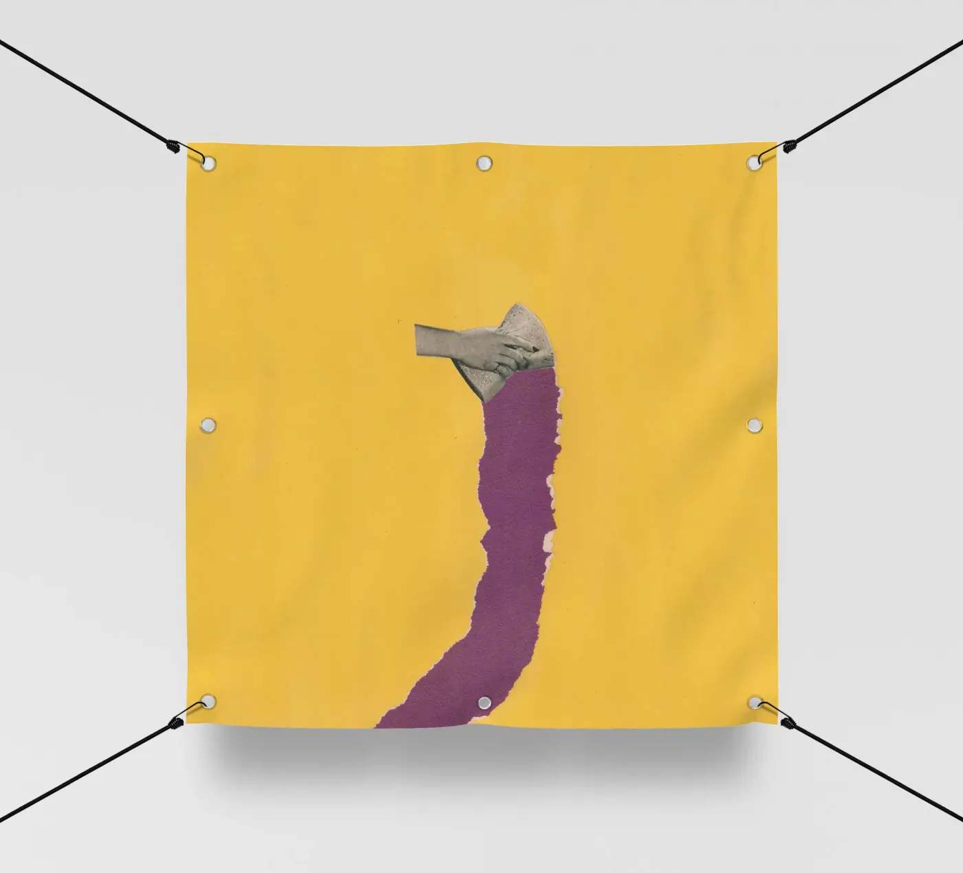 Sponge Torn telo in pvc da Carlos Quitério