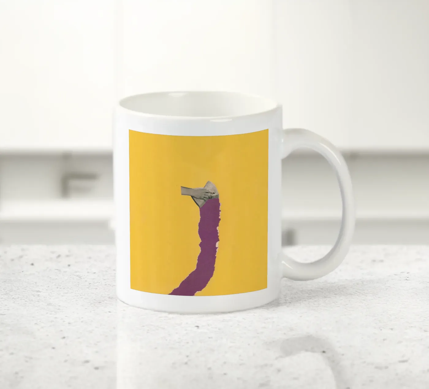 Sponge Torn ceramic mug by Carlos Quitério