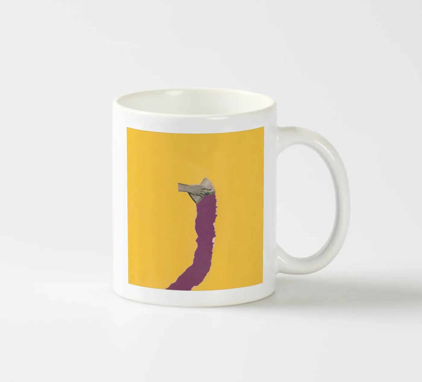 Sponge Torn ceramic mug by Carlos Quitério
