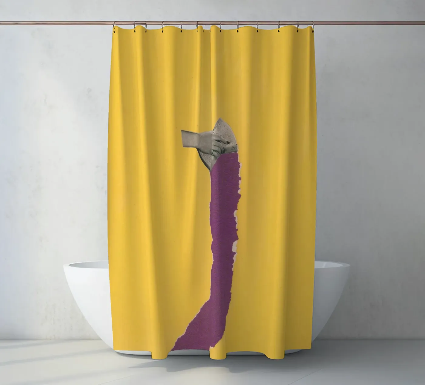 Sponge Torn Duschvorhang von Carlos Quitério