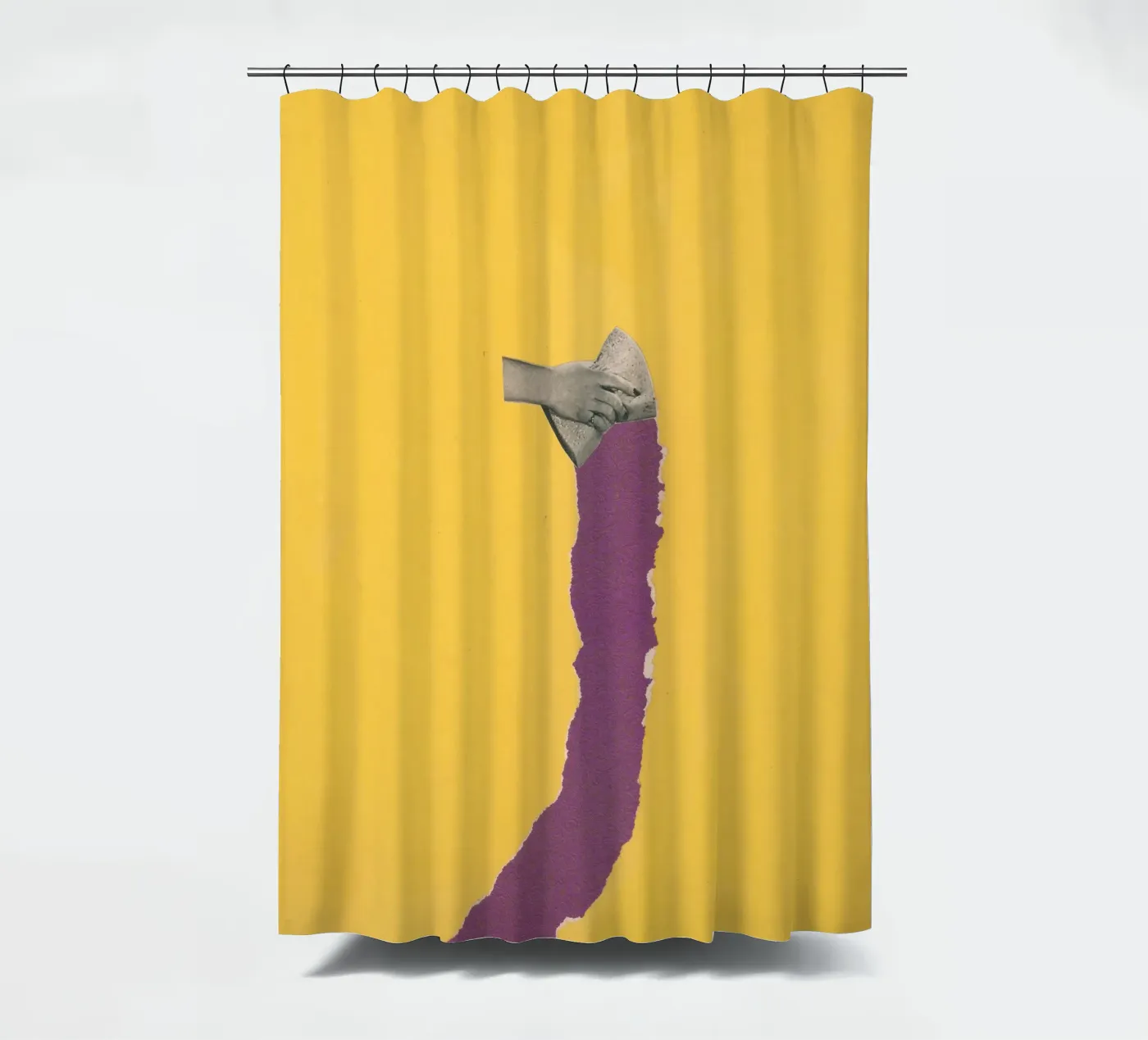 Sponge Torn Duschvorhang von Carlos Quitério