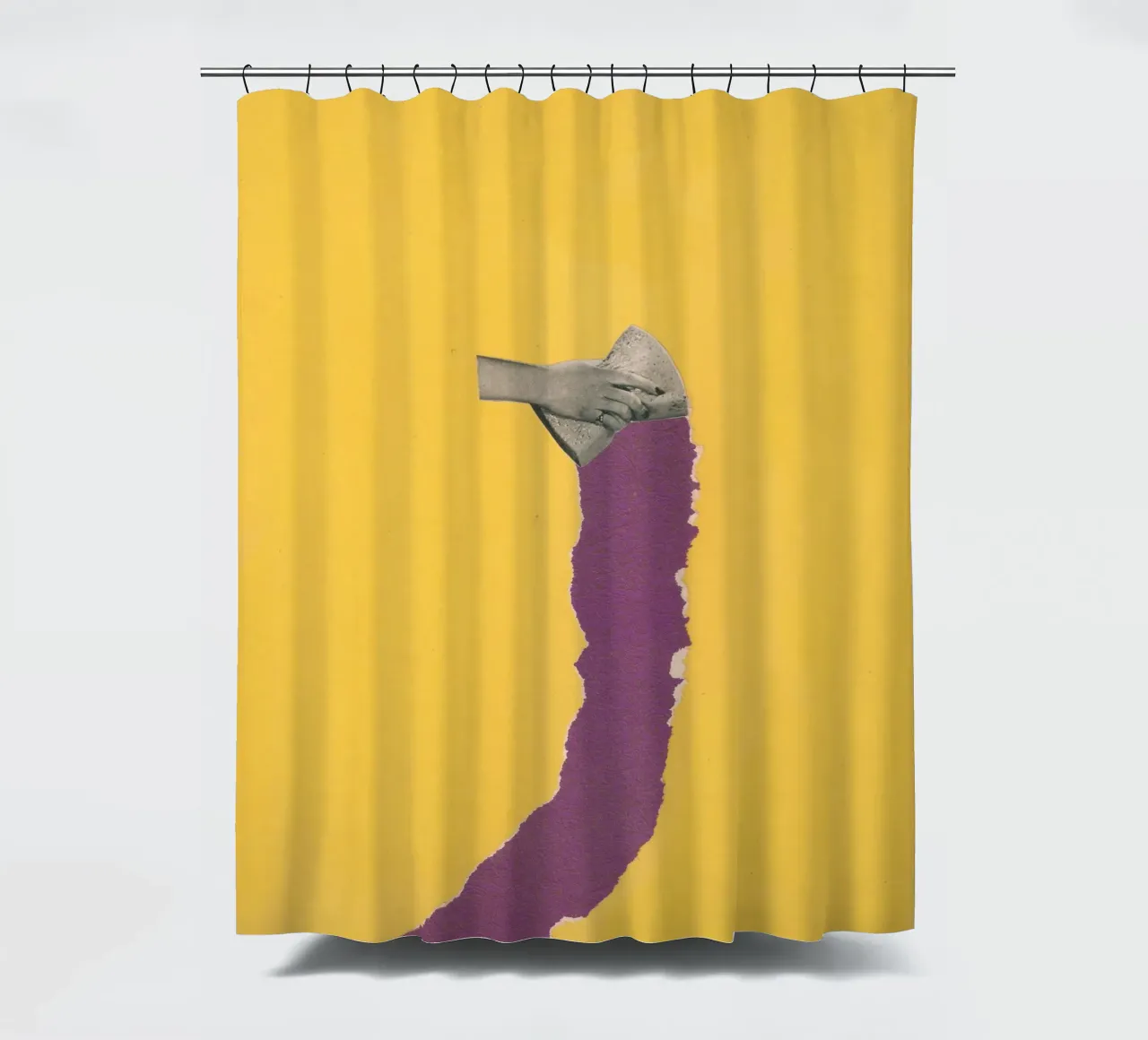 Sponge Torn Duschvorhang von Carlos Quitério