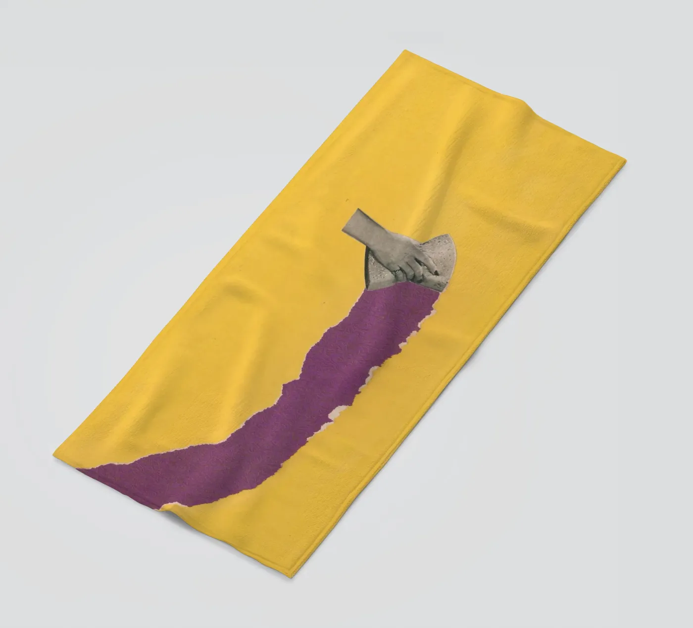 Sponge Torn beach towel by Carlos Quitério
