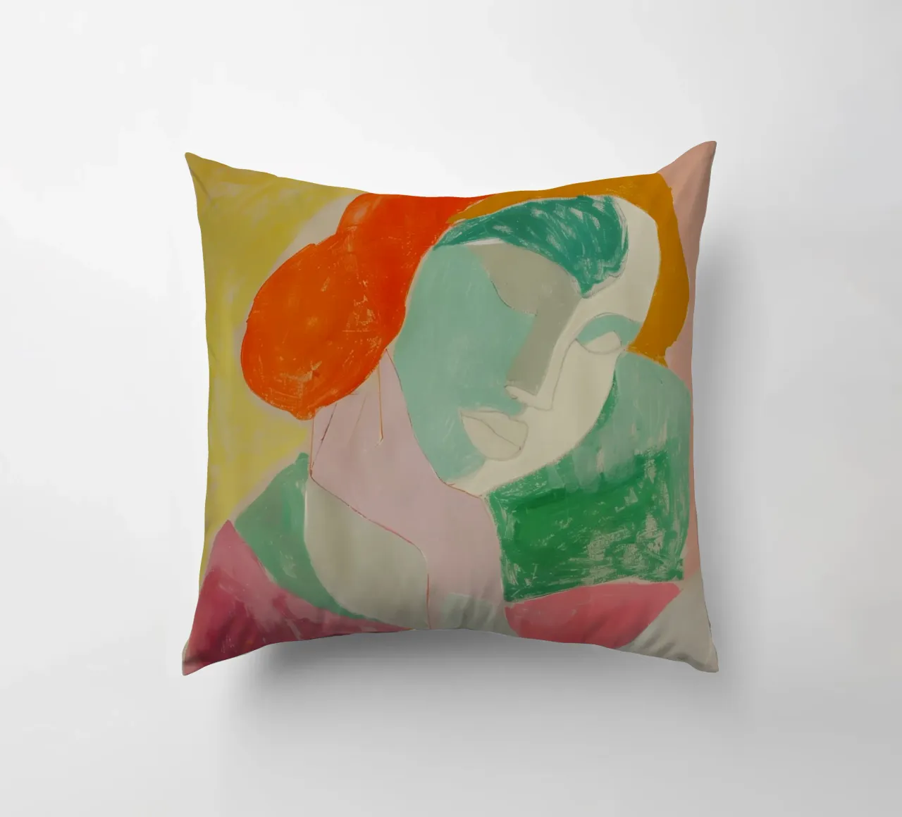 The art of femininity decorative cushion by Carinaprint
