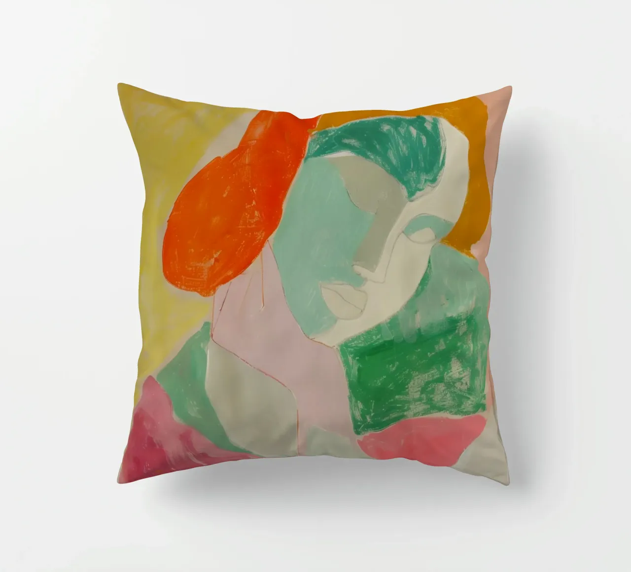 The art of femininity decorative cushion by Carinaprint