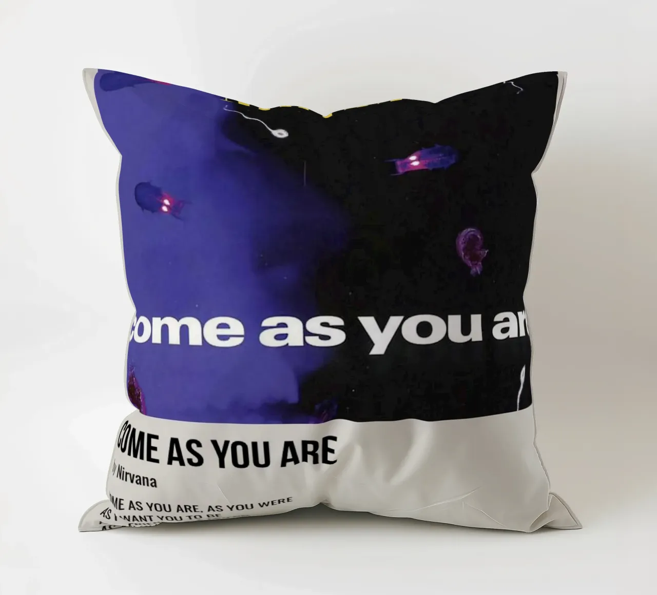 COME AS YOU ARE by Nirvana cuscino da SoundStudio