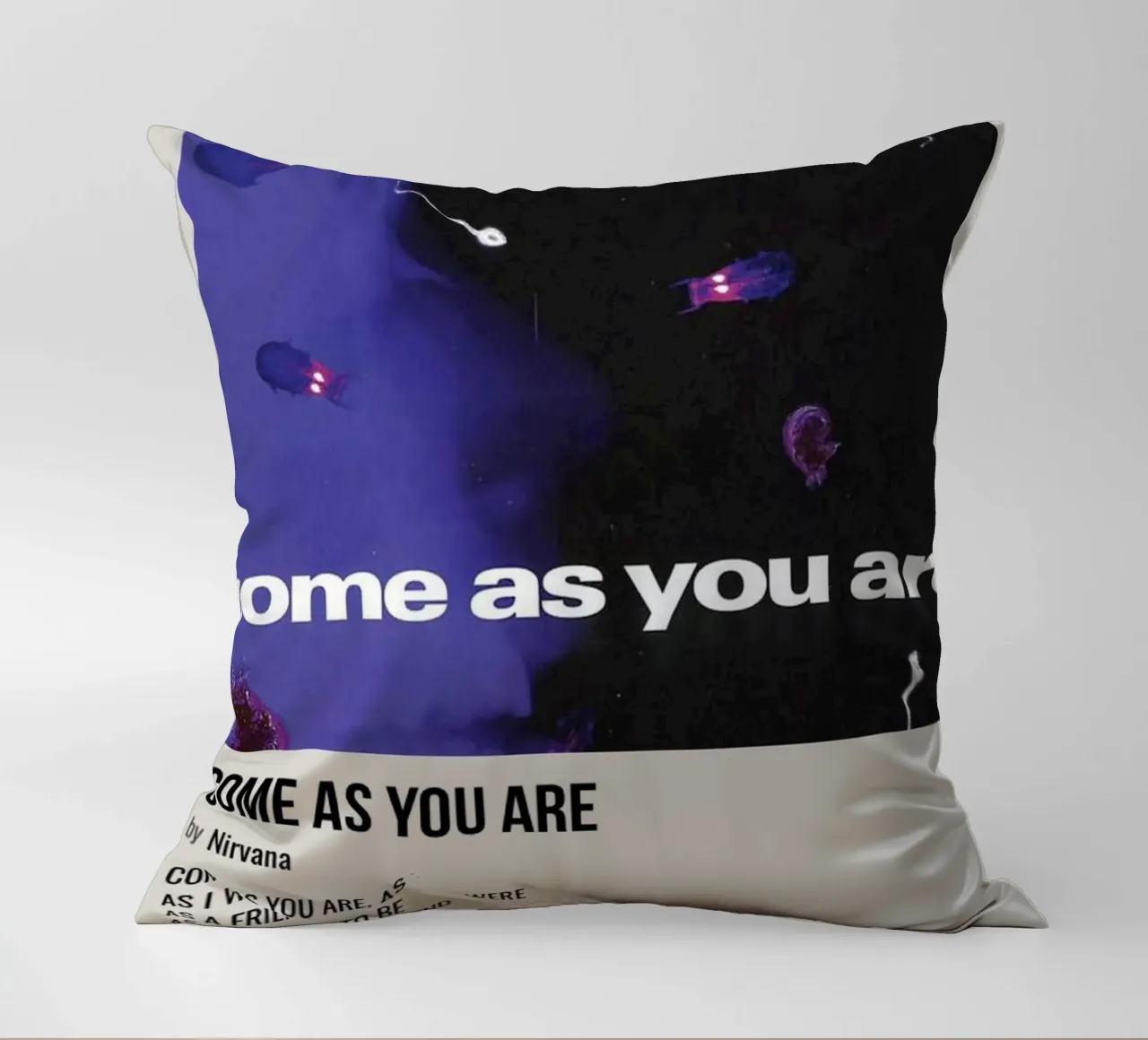 COME AS YOU ARE by Nirvana cuscino da SoundStudio