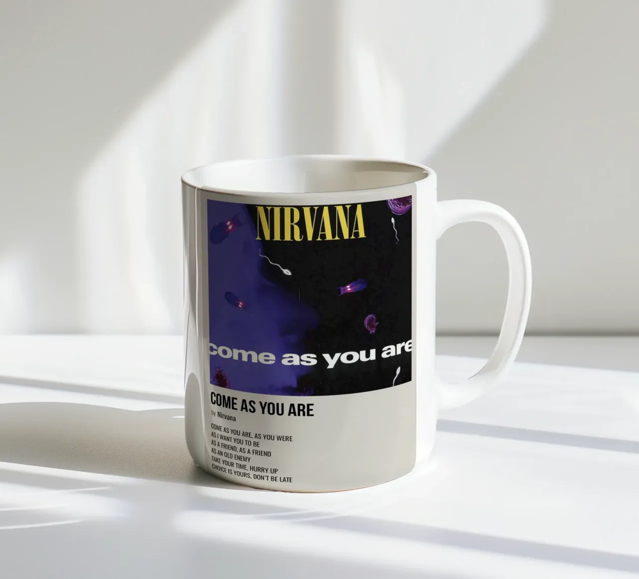 COME AS YOU ARE by Nirvana tazza in ceramica da SoundStudio