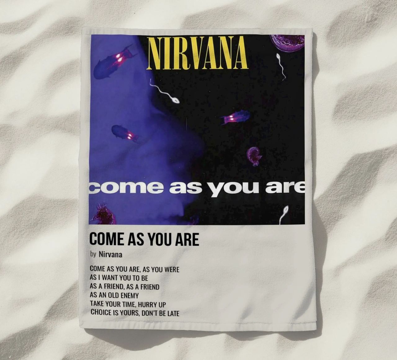 COME AS YOU ARE by Nirvana telo mare da SoundStudio
