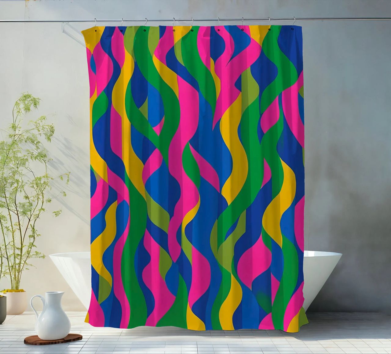 Flex Serial - 02 shower curtain by Atelier-88