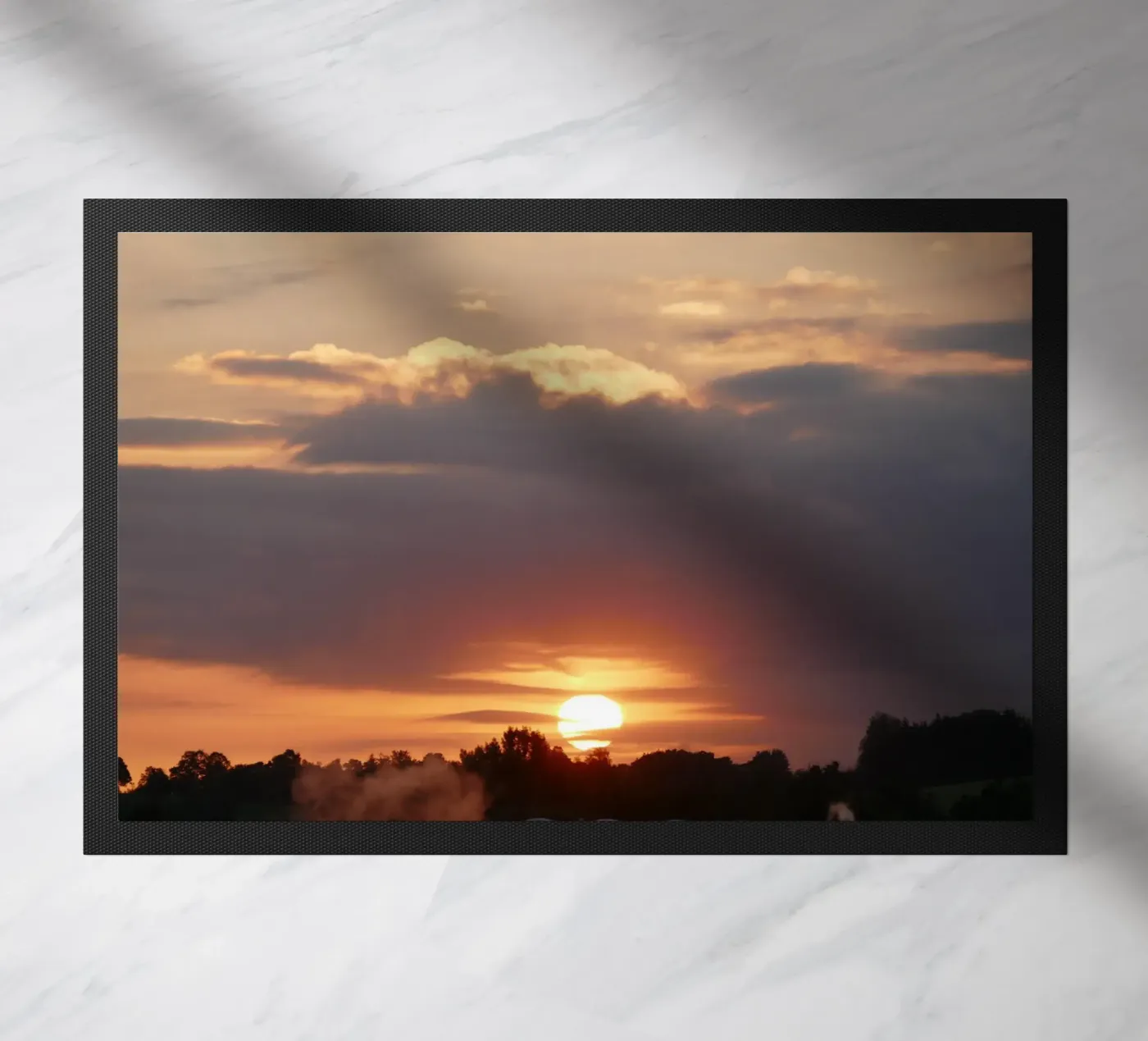 Romantic sunset doormat by Alexandra Joseph Fotomomente