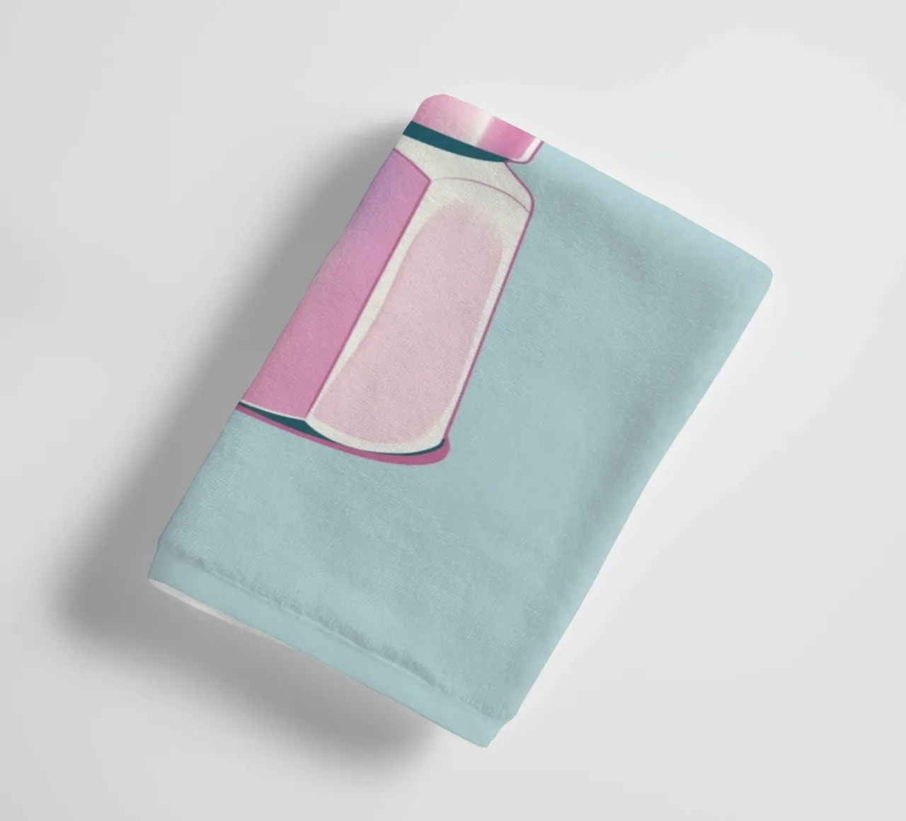 Italian Coffee hellblau towel by Carinaprint