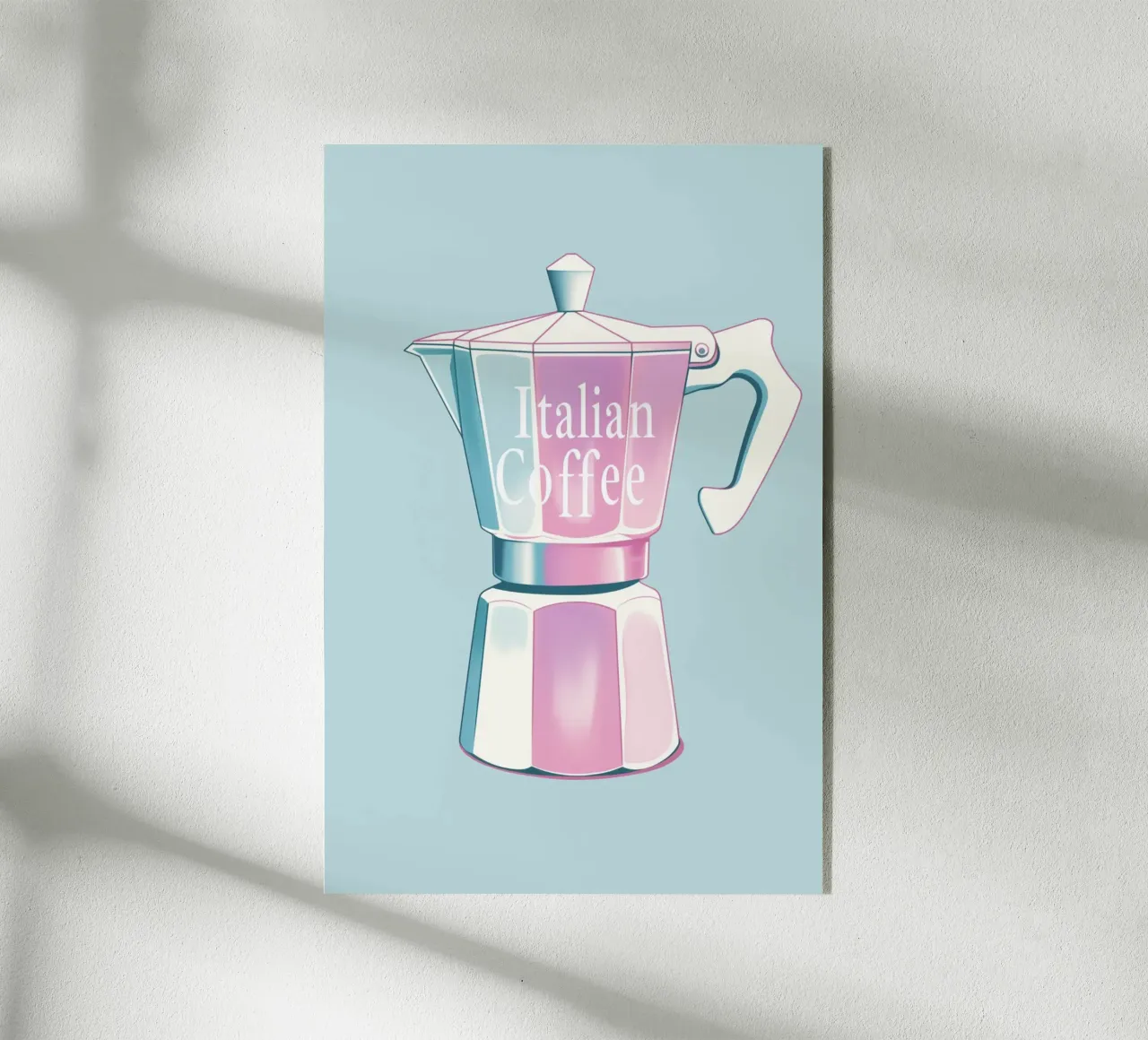 Caffè italiano hellblau plexiglass da Carinaprint