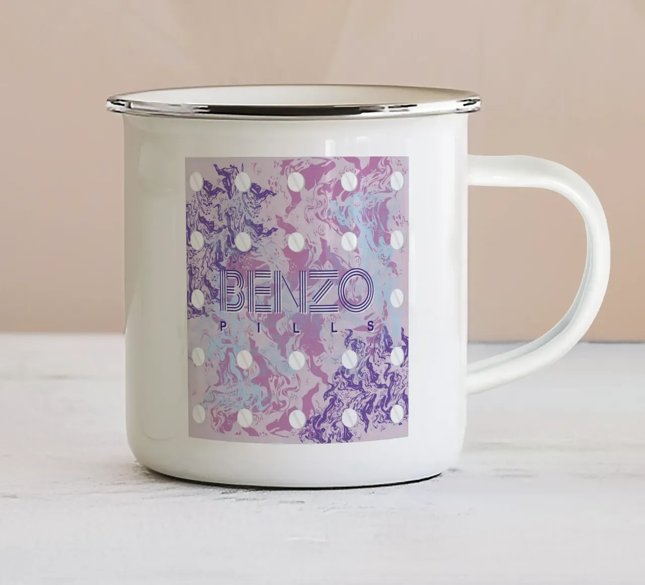 Benzo tazza in smalto da Chobopop