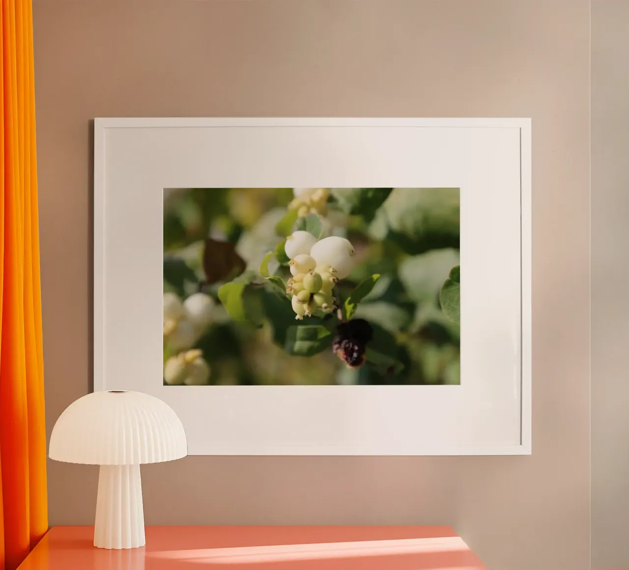 Il bucaneve poster con telaio in legno da Alexandra Joseph Fotomomente