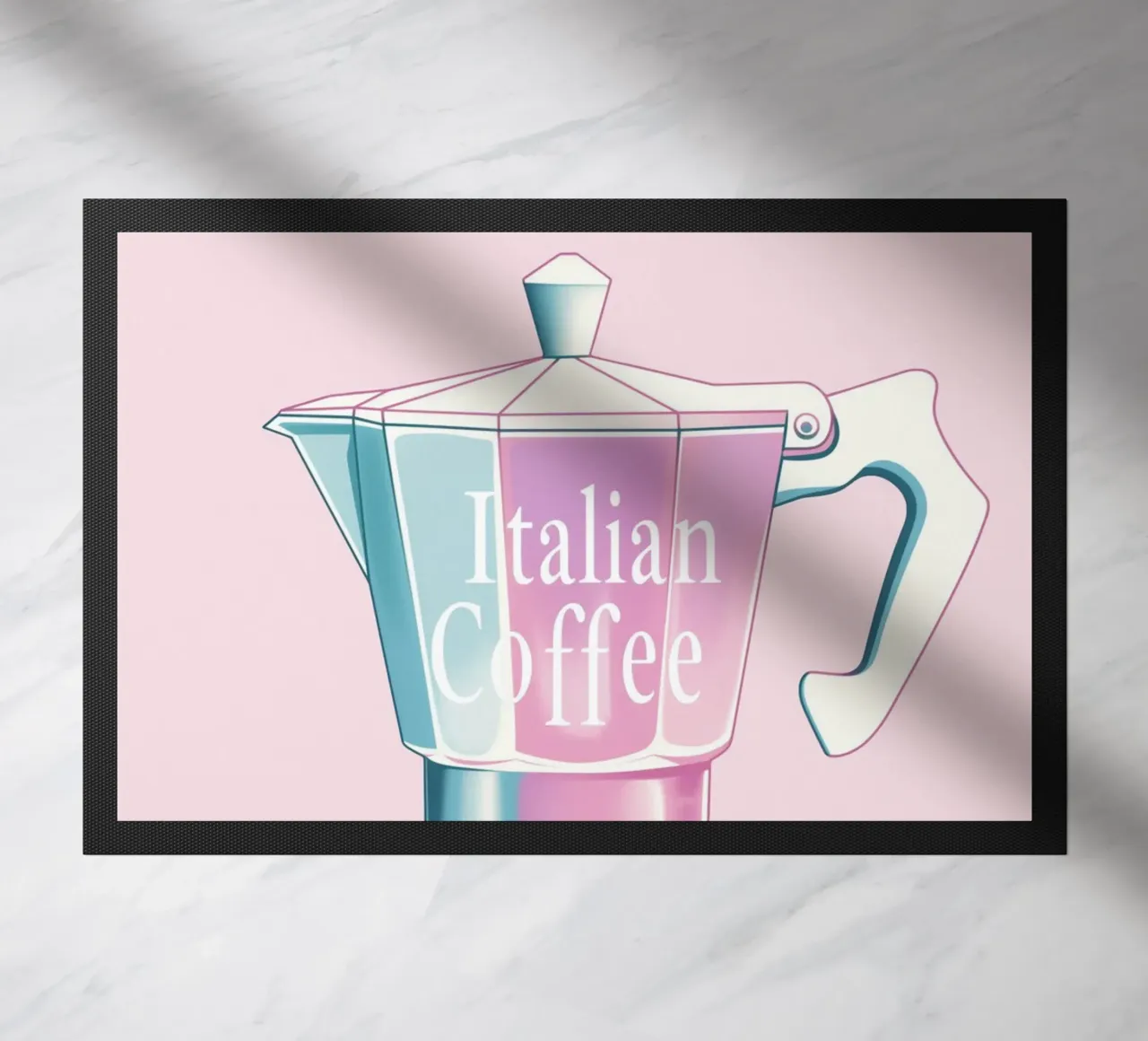 Caffè italiano hellrosa zerbino da Carinaprint
