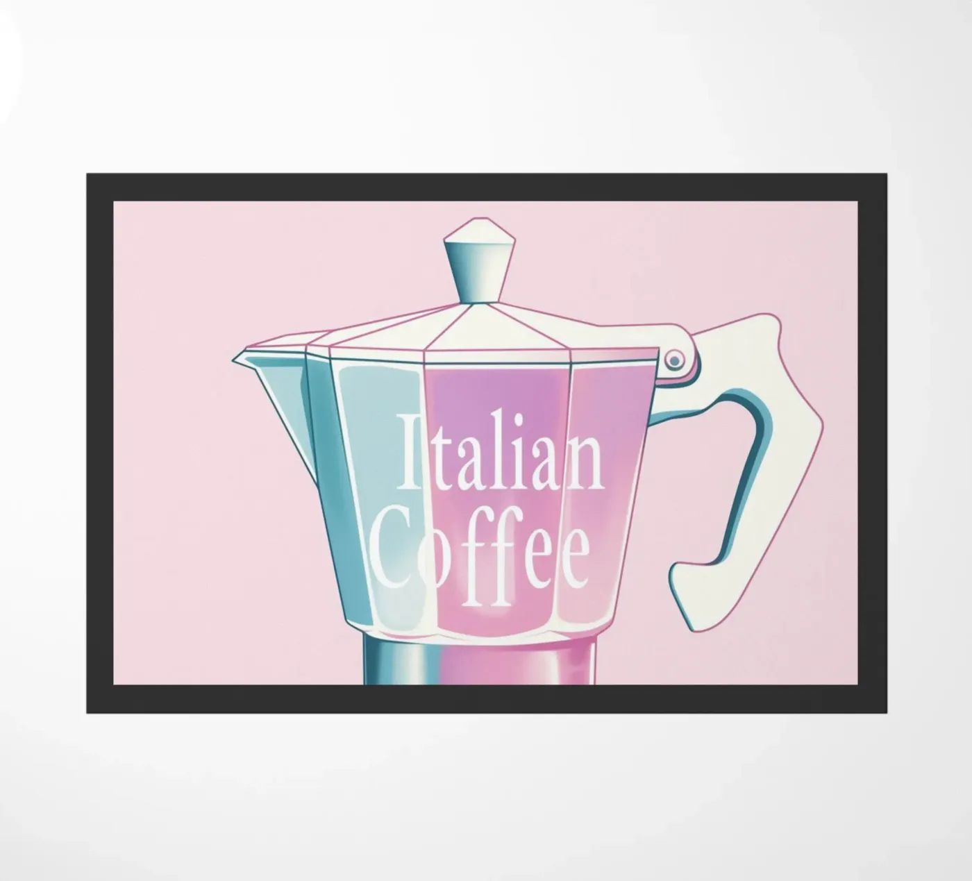Caffè italiano hellrosa zerbino da Carinaprint