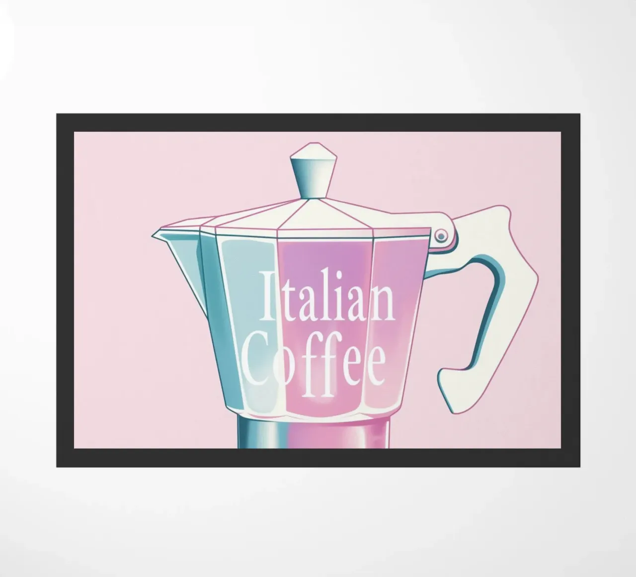 Caffè italiano hellrosa zerbino da Carinaprint