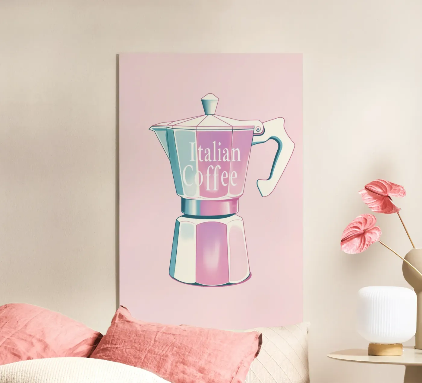 Caffè italiano hellrosa plexiglass da Carinaprint