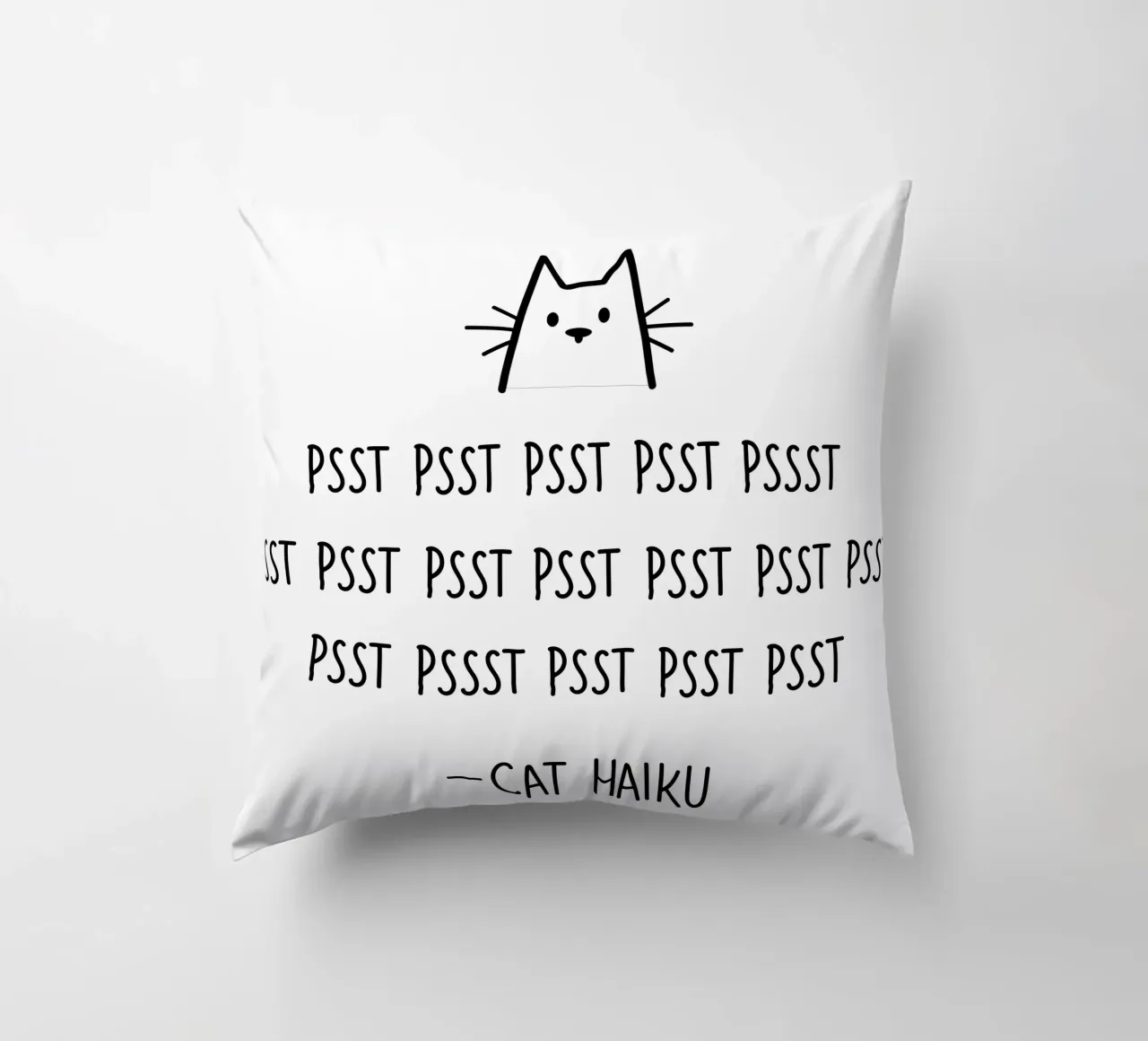 Haiku del gatto cuscino da robincrossman