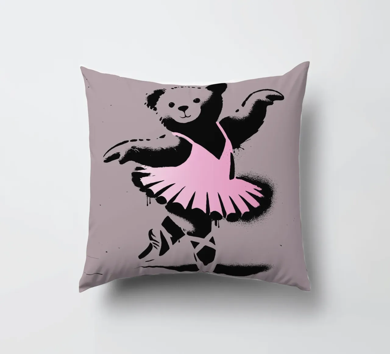 Orsetto ballerina in stile stencil cuscino da namosh