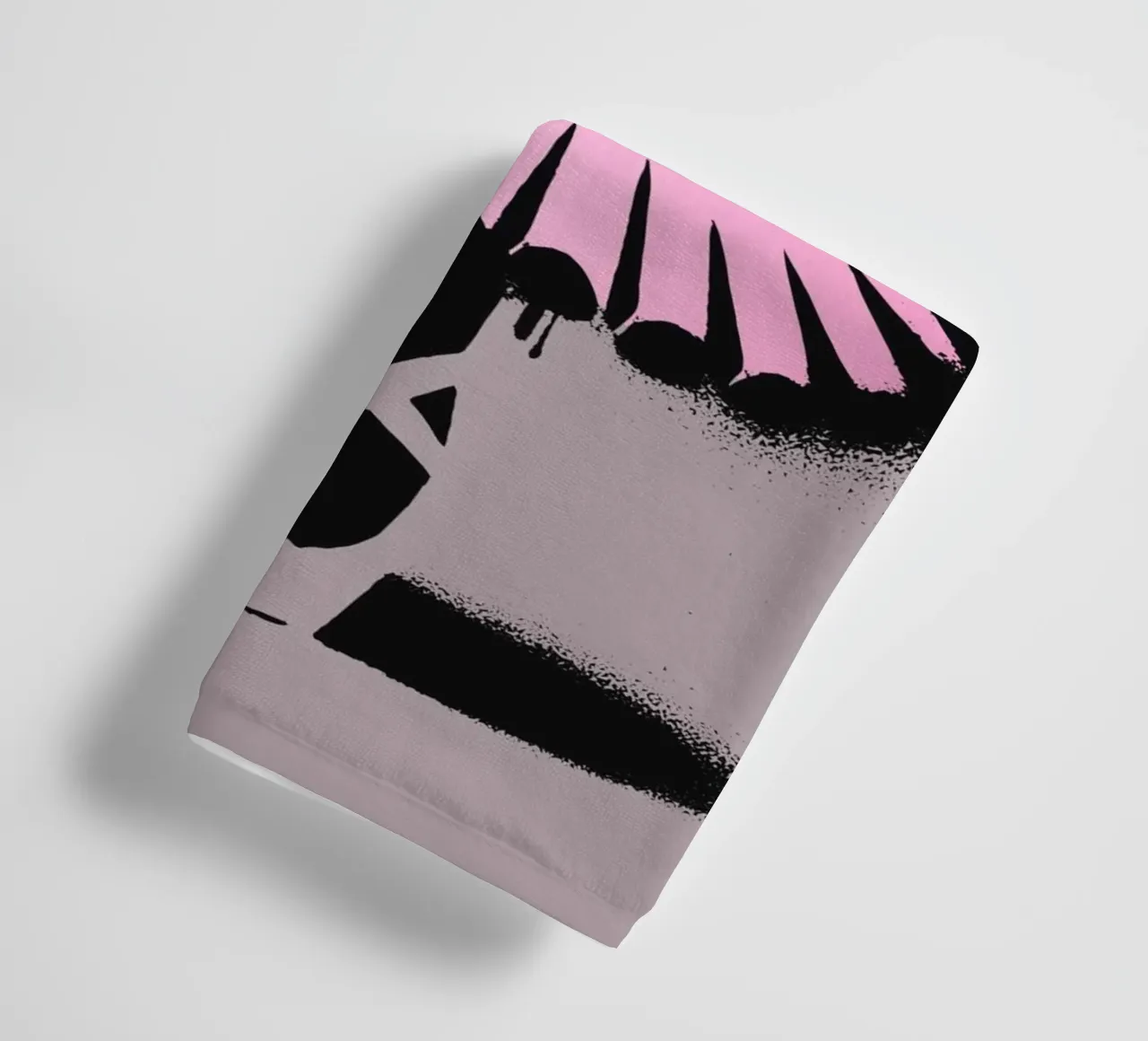 Orsetto ballerina in stile stencil asciugamano da bagno da namosh