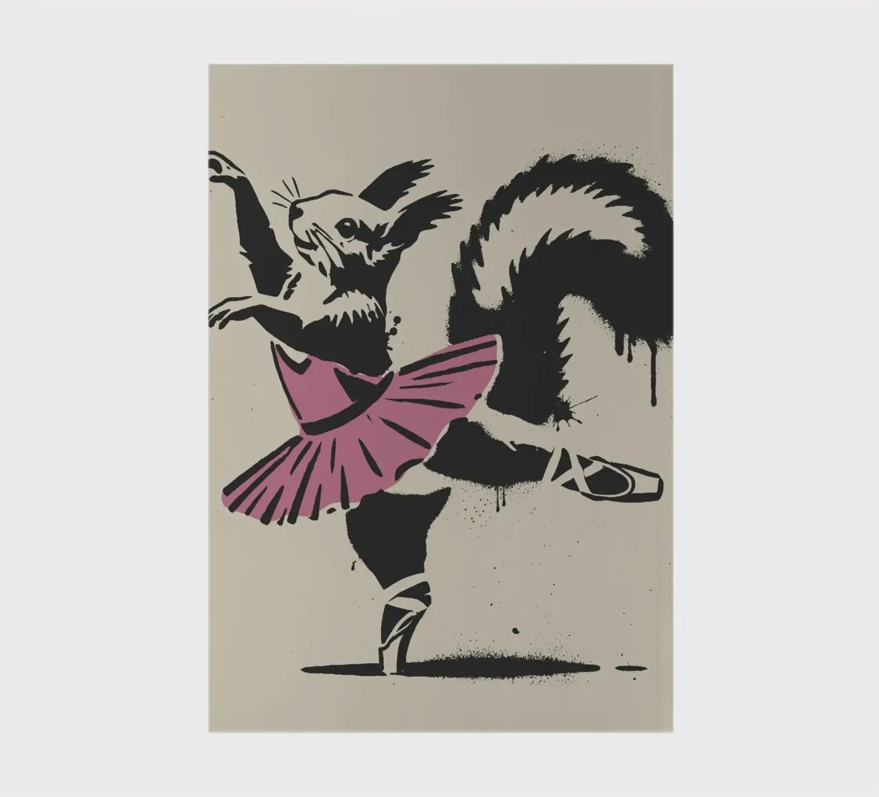 Dancing squirrel in ballet style notebook by namosh