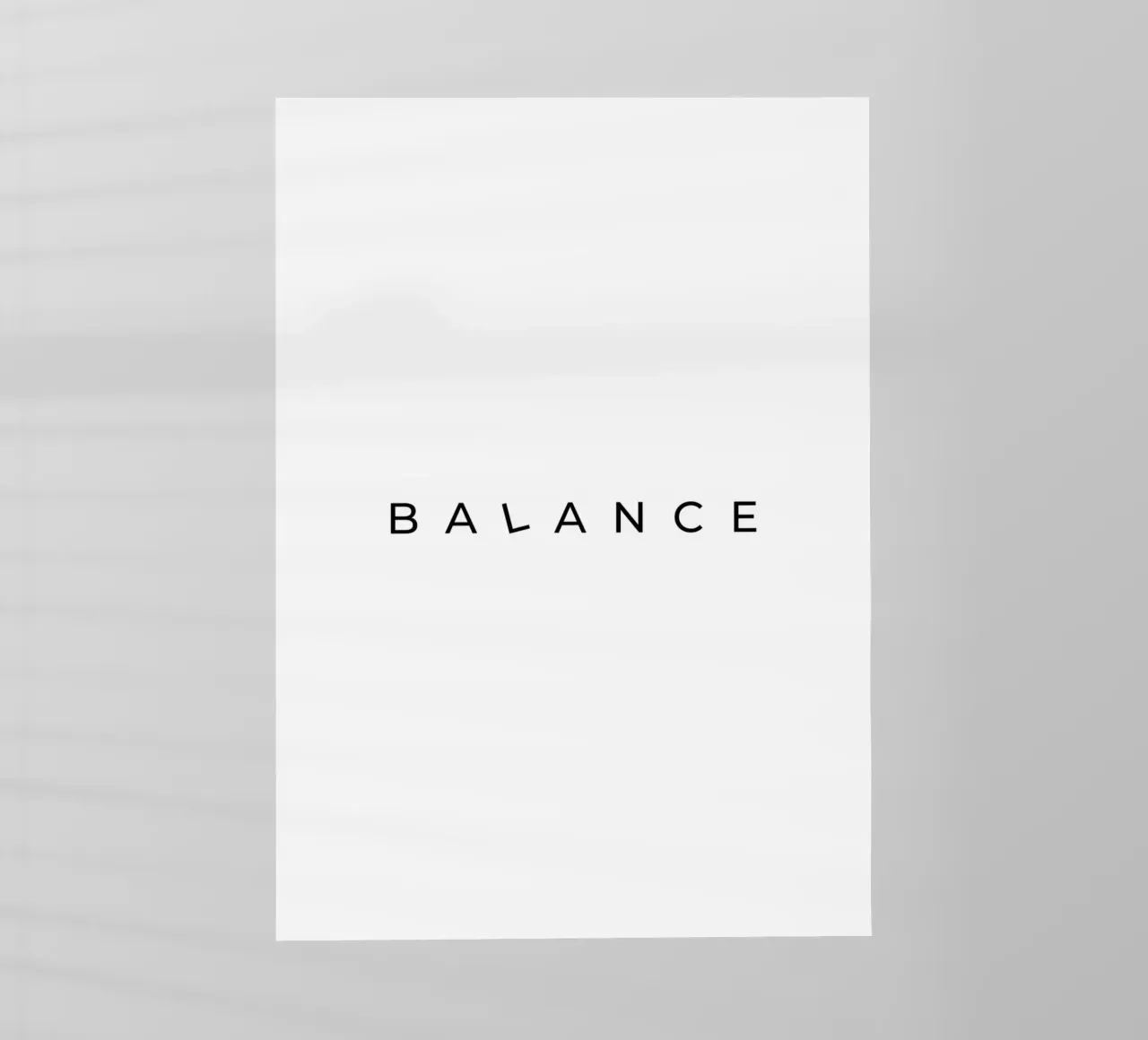 Equilibrio pellicola backlit da Paigaam Studio