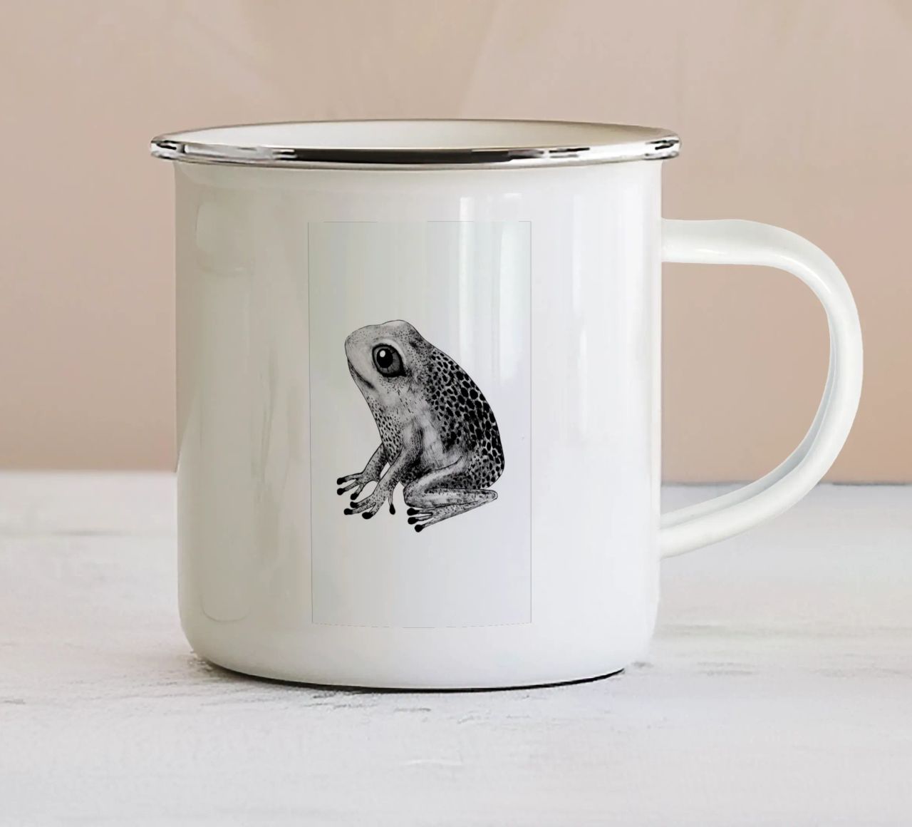 Frog tazza in smalto da Tvinkla
