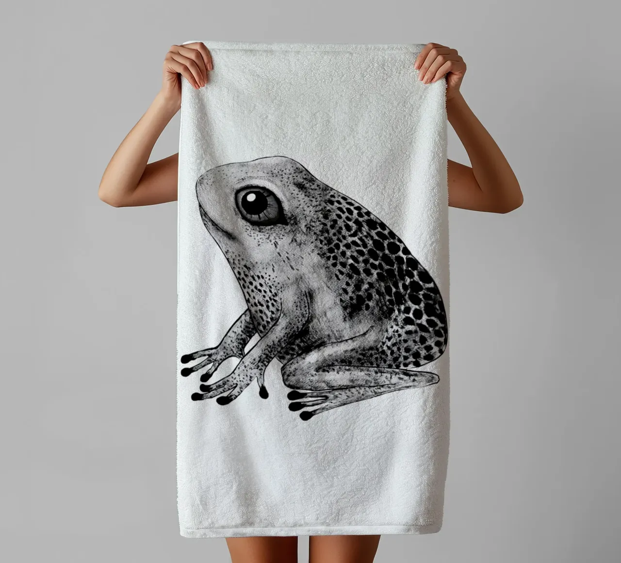 Frog towel by Tvinkla