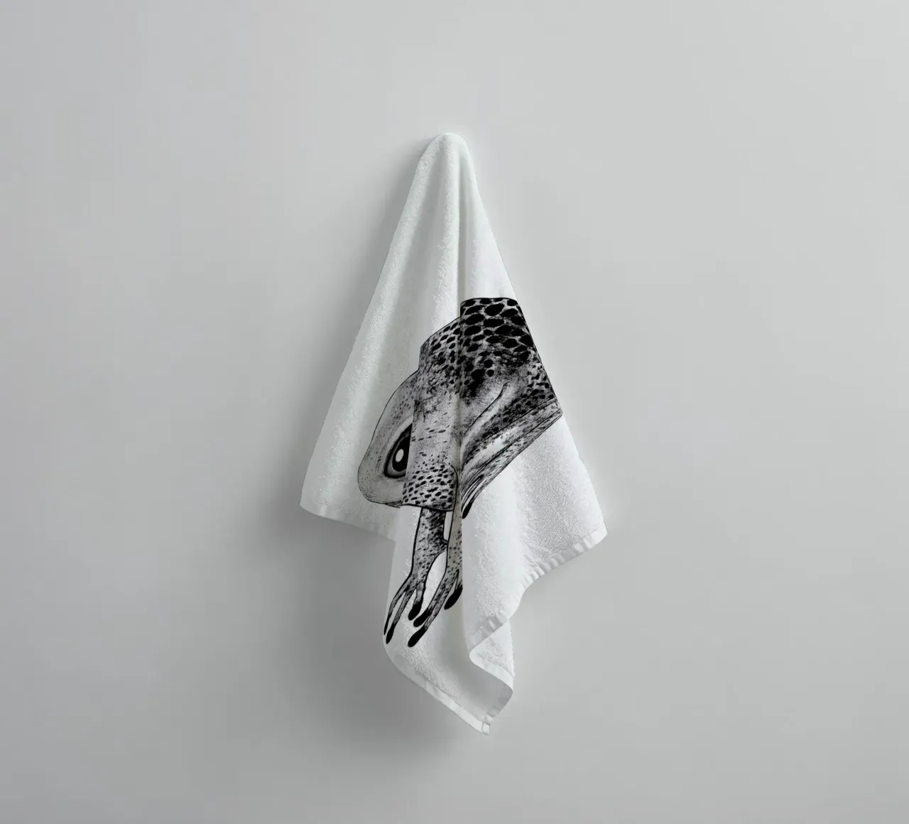 Frog towel by Tvinkla