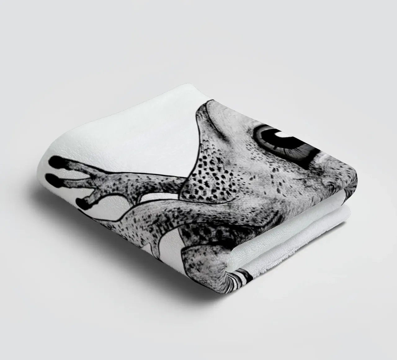 Frog towel by Tvinkla