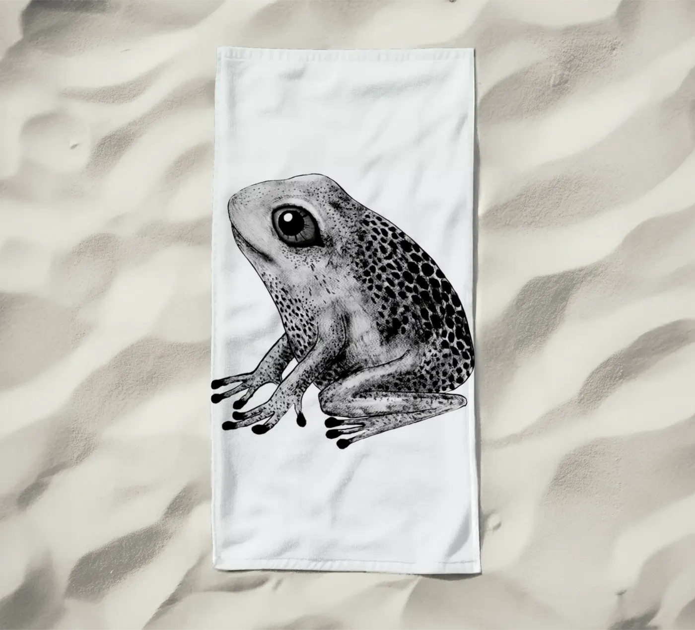 Frog strandhanddoek van Tvinkla