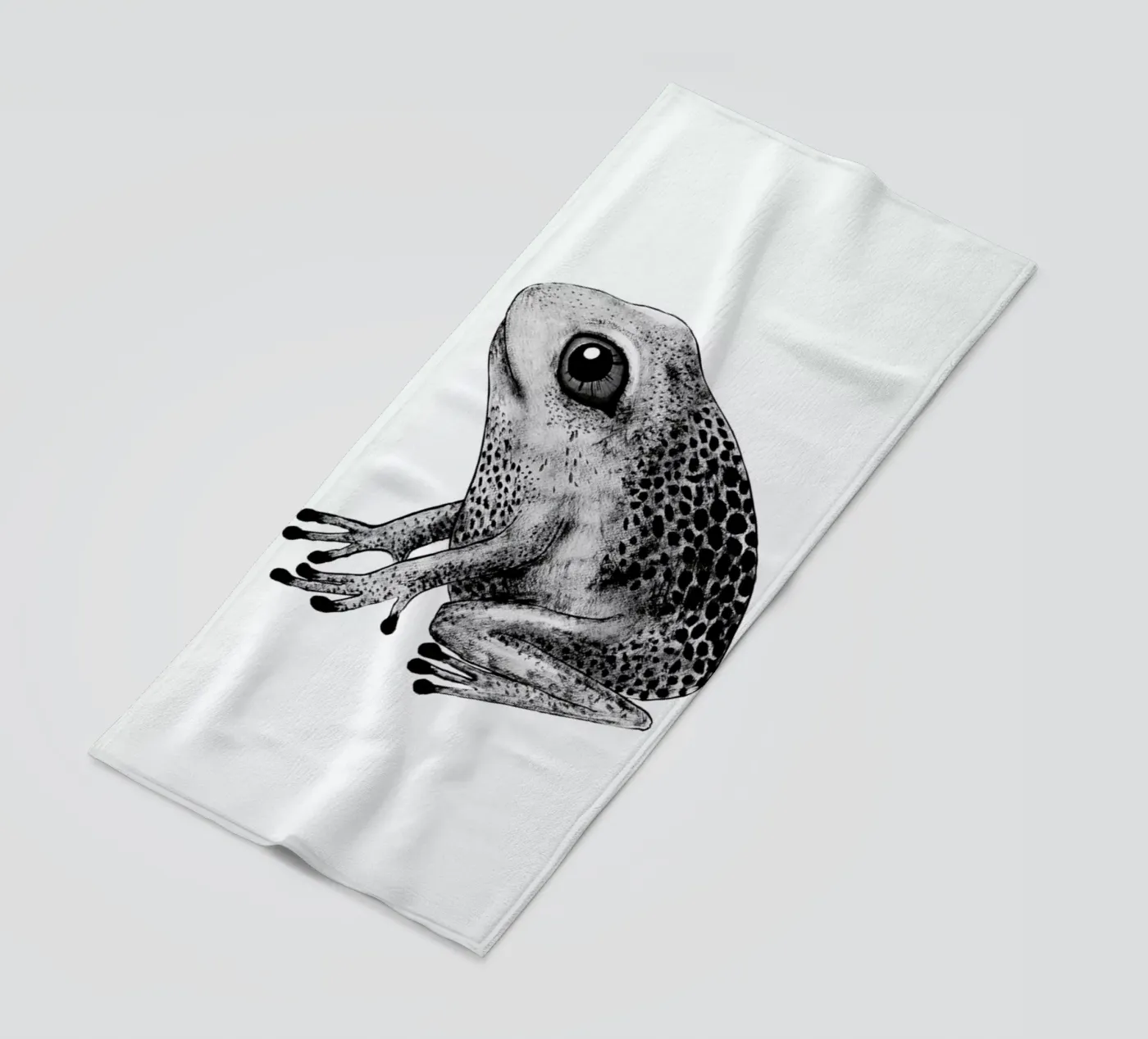 Frog beach towel by Tvinkla