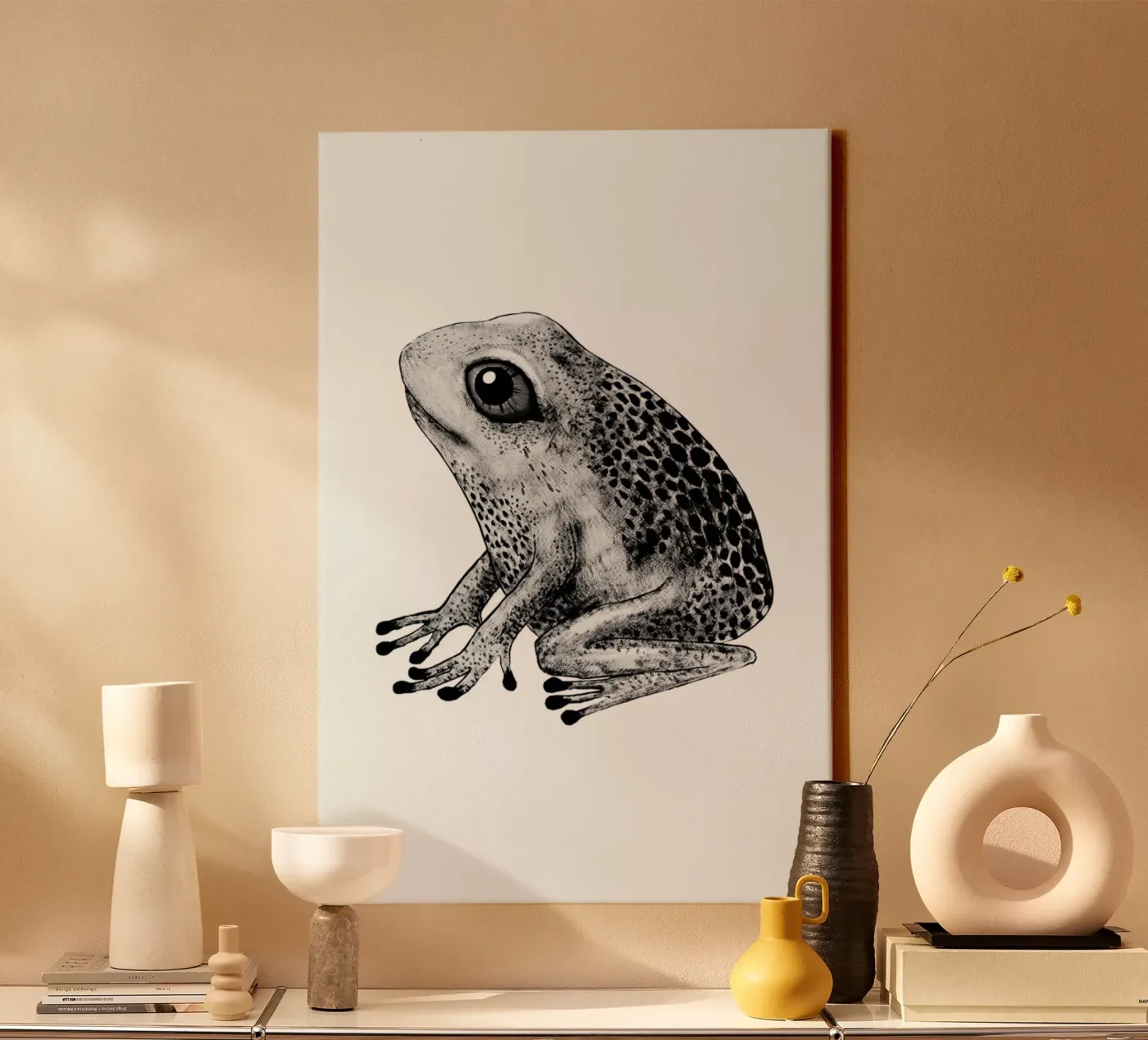 Frog canvas by Tvinkla