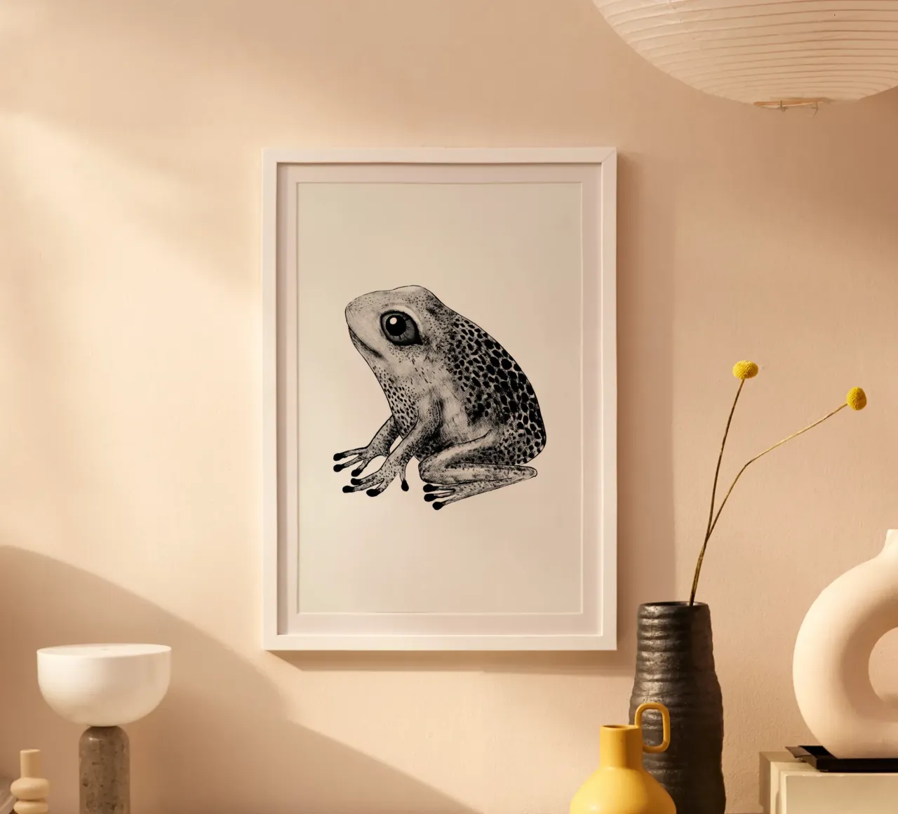 Frog poster con telaio in alluminio da Tvinkla