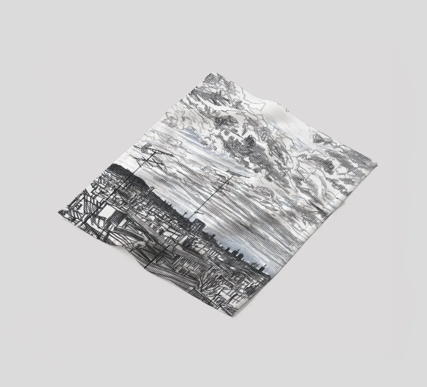 Spreading Clouds plaid polaire de Asobōze