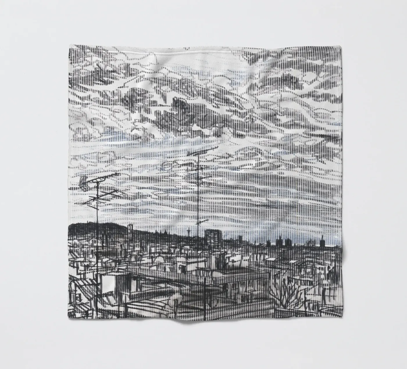 Spreading Clouds plaid polaire de Asobōze