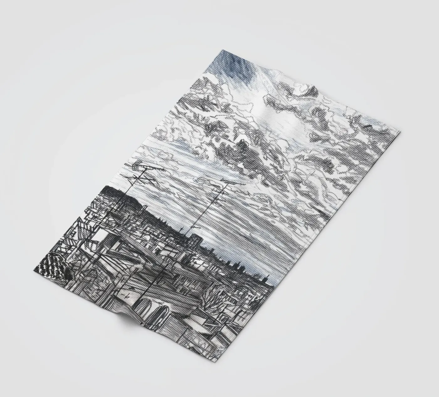 Spreading Clouds plaid polaire de Asobōze