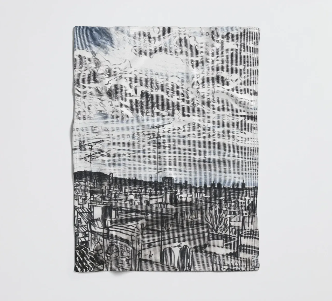 Sich ausbreitende Wolken Fleecedecke von Asobōze