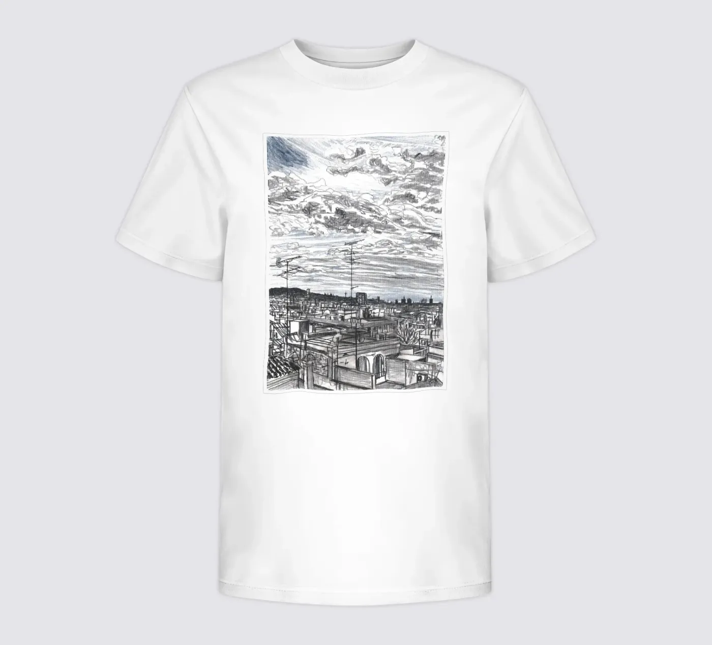 Nuvole diffuse t-shirt bambini da Asobōze