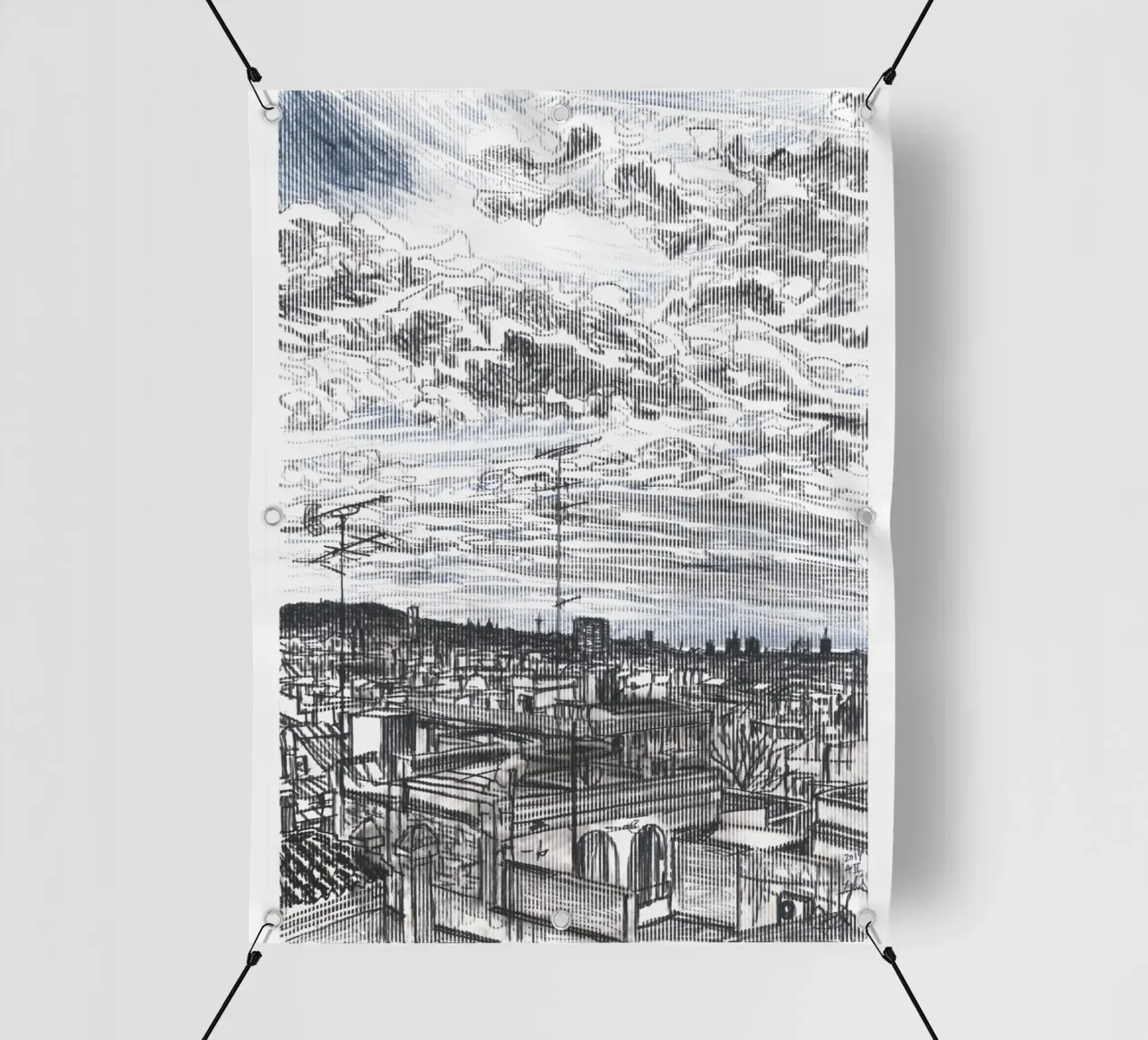 Nuvole diffuse telo in pvc da Asobōze