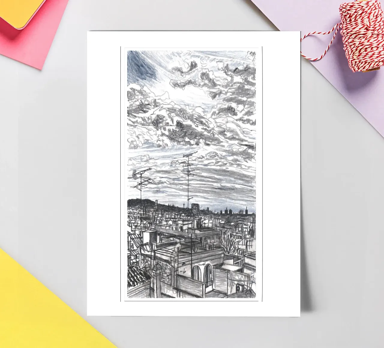 Spreading Clouds sticker sheet by Asobōze