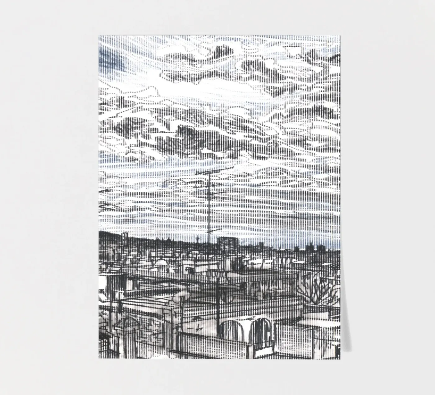 Spreading Clouds Stickerbogen von Asobōze