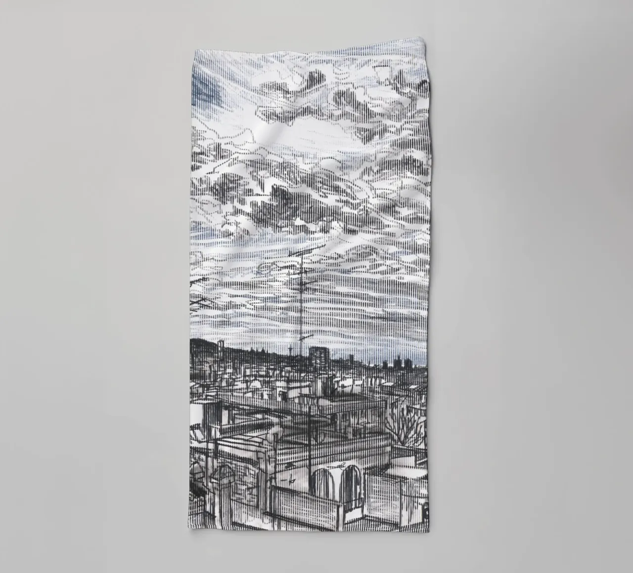 Nuvole diffuse asciugamano da bagno da Asobōze